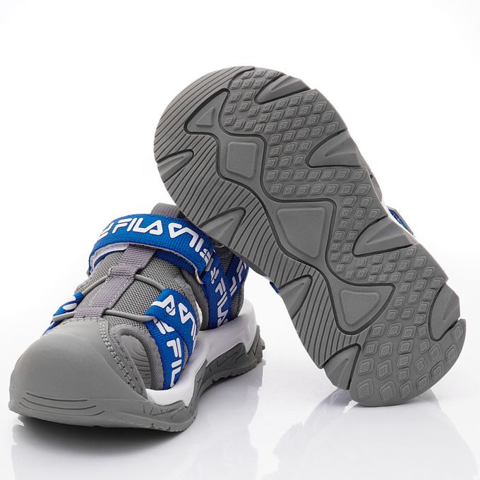 FILA - FILA運動護趾涼鞋-2-S426X-431藍(中小童段)-涼鞋-藍