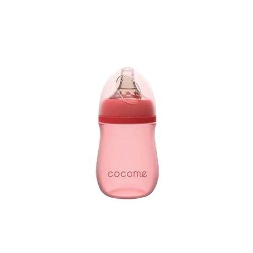 cocome 可可萌 - 防爆感溫晶鑽寬口玻璃奶瓶-粉紅色 (M [3個月起])-150mL