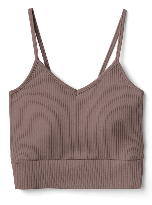 日本 GRL - V領細肩帶內搭/小可愛(附Bra)-米杏