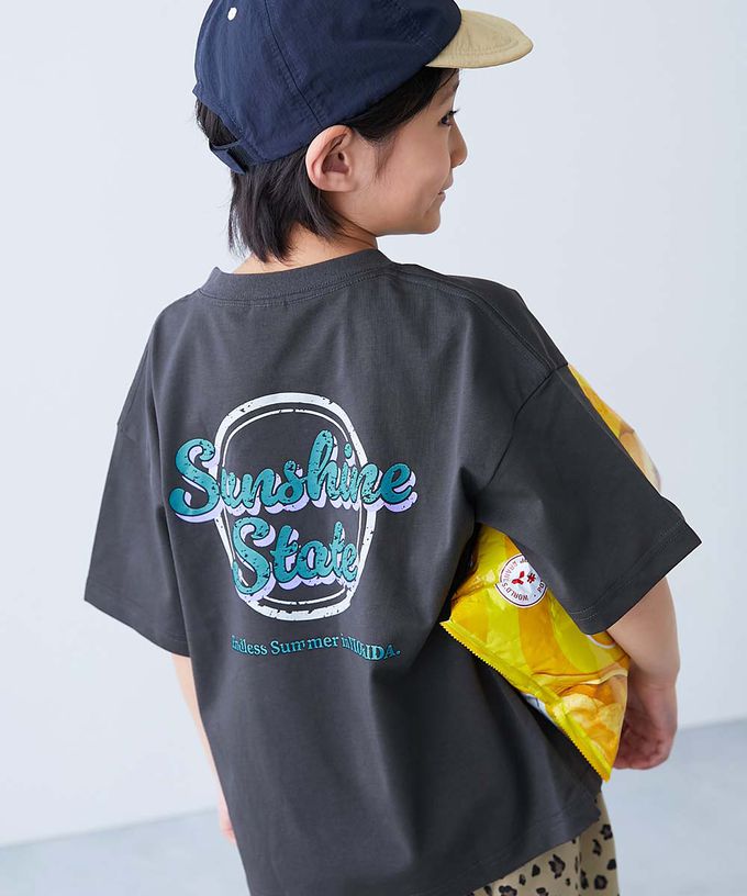 日本 devirock - 接觸涼感 落肩廓形短袖T恤-ICE CREAM-白