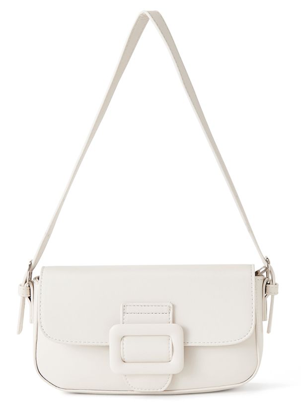 日本 GRL - 方形釦時尚皮質側背包-甜心粉