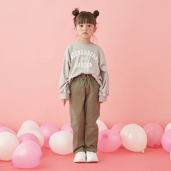 日本 Lycee mine - 俏麗皺摺錐形彈力長褲-黑