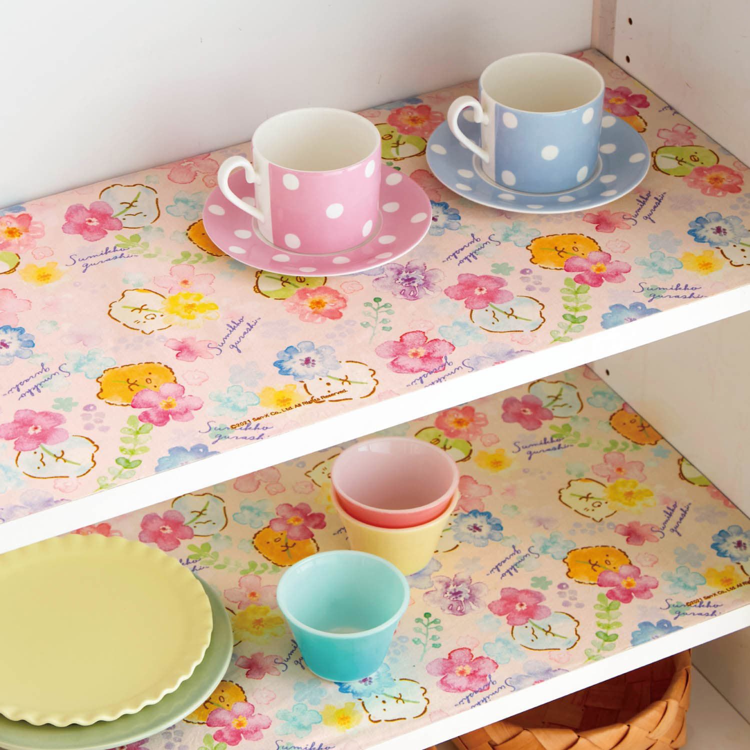 日本千趣會 - 日本製 角落生物抗菌多用途可裁剪防潮墊-蜥蜴晚安 (30×160cm)