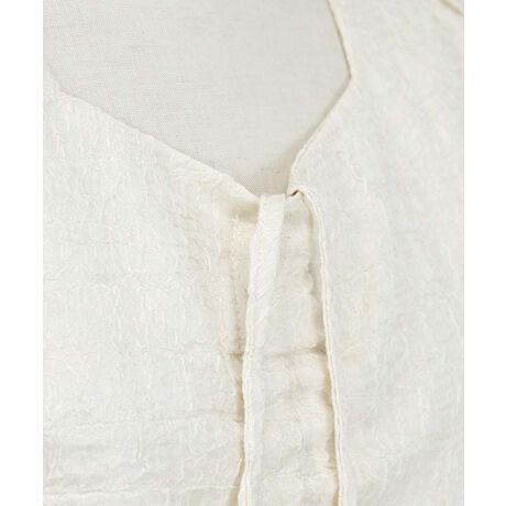 日本 BLUE EAST - 顯瘦氣質前綁帶長袖上衣-寶石藍