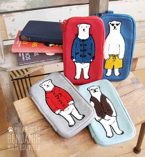 日本大人気！ Beiiows x Disney 迪士尼化妝包｜POLAR BEAR多功能收納包