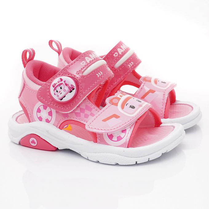 POLI電燈涼鞋-POKT34073粉(中小童)-涼鞋-粉