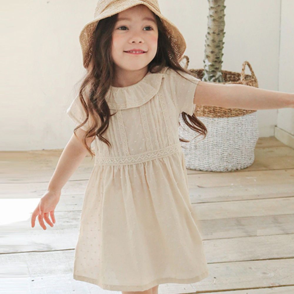 韓國 Tutto Bene - 氣質小公主洋裝 5[90-95cm]-奶油白