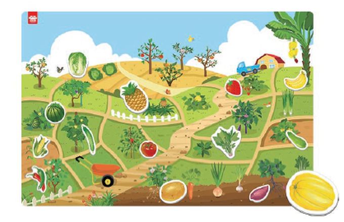 韓國 Ariati - 場景磁性壁貼-田園蔬果