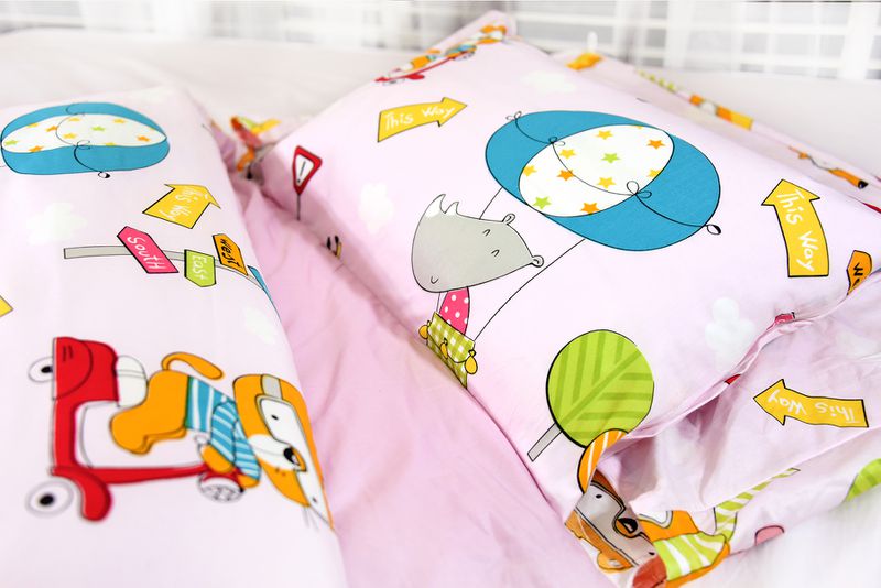 Fotex 芙特斯 - 兒童防蟎睡袋-睡袋-動物旅行(粉)