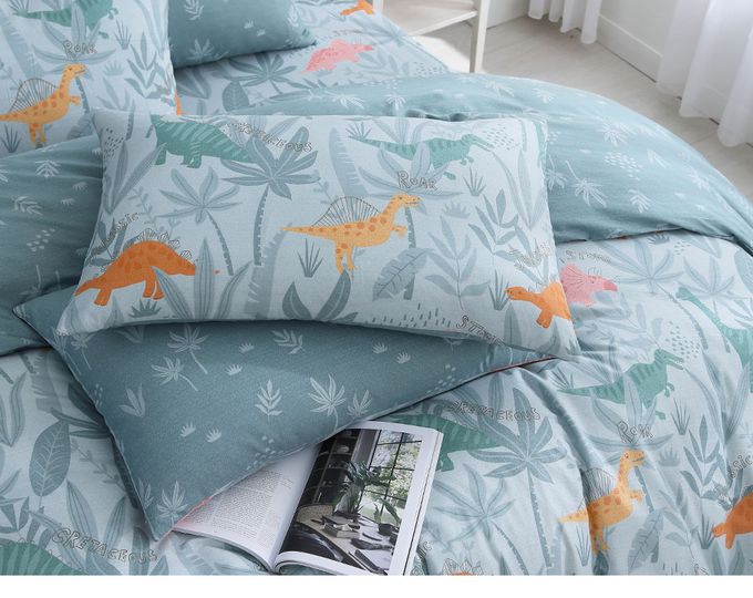 鴻宇 HongYew - 雙人加大床包枕套組 100%精梳棉 純棉-里奇探險