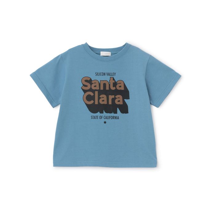 日本 b-ROOM - 防污速乾印花短袖上衣-電力POWER-象牙白