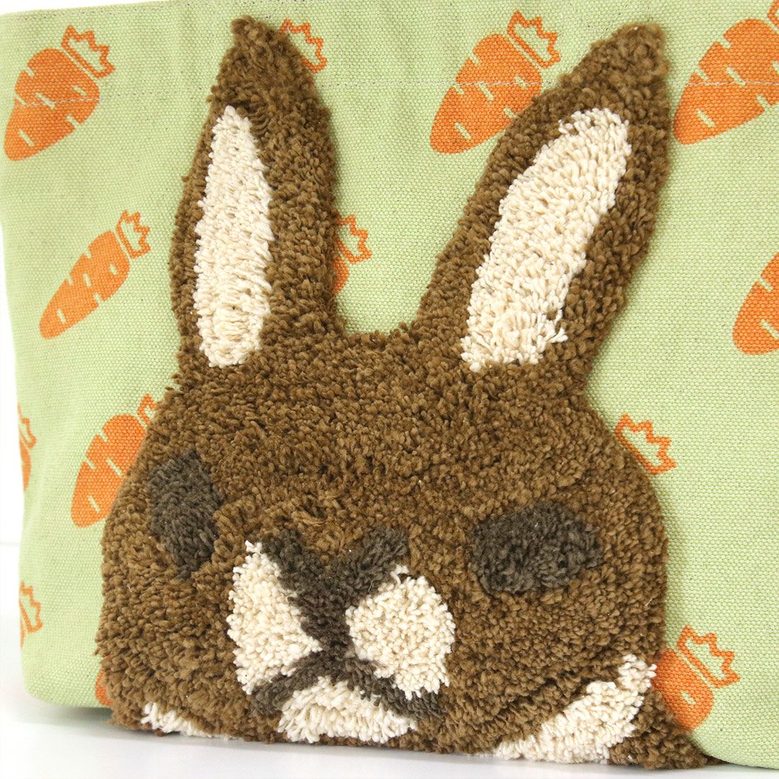 日本 TOMO - 可愛動物刺繡帆布包/提袋-貓咪眼睛-藍 (30×20×D10cm)