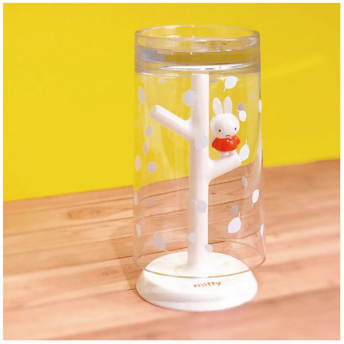 日本 Hashy - 樹枝造型杯架/漱口杯組-米飛-紅 (杯子Φ6.5x11cm)