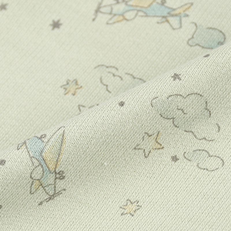 akachan honpo - 長袖家居服 穿衣練習-飛機-淺綠色