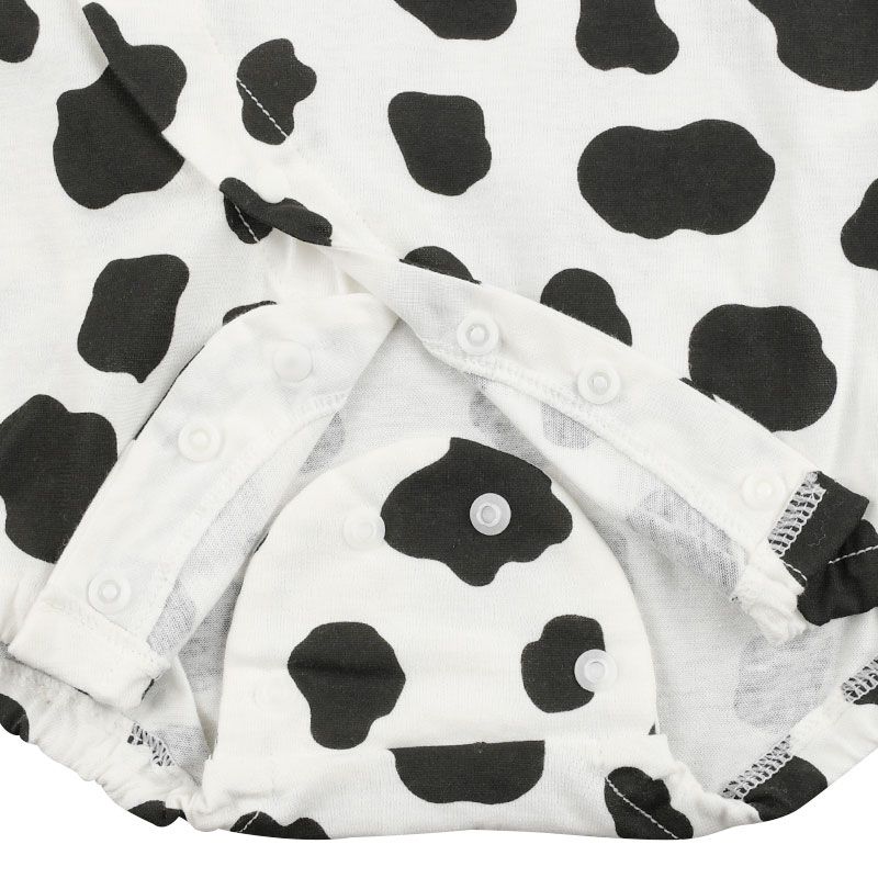 akachan honpo - 包屁衣-乳牛紋-米白色