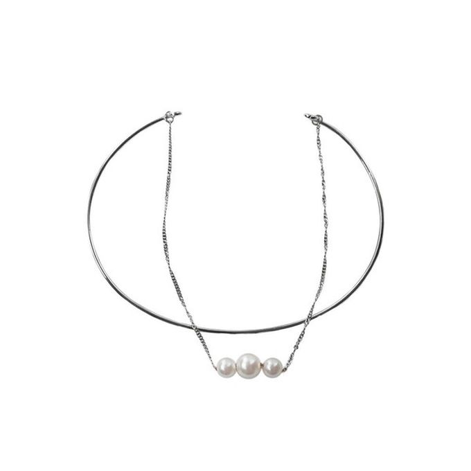 日本 Melody Accessory - 日本製 柔美細緻雙層手鏈-金屬片-金