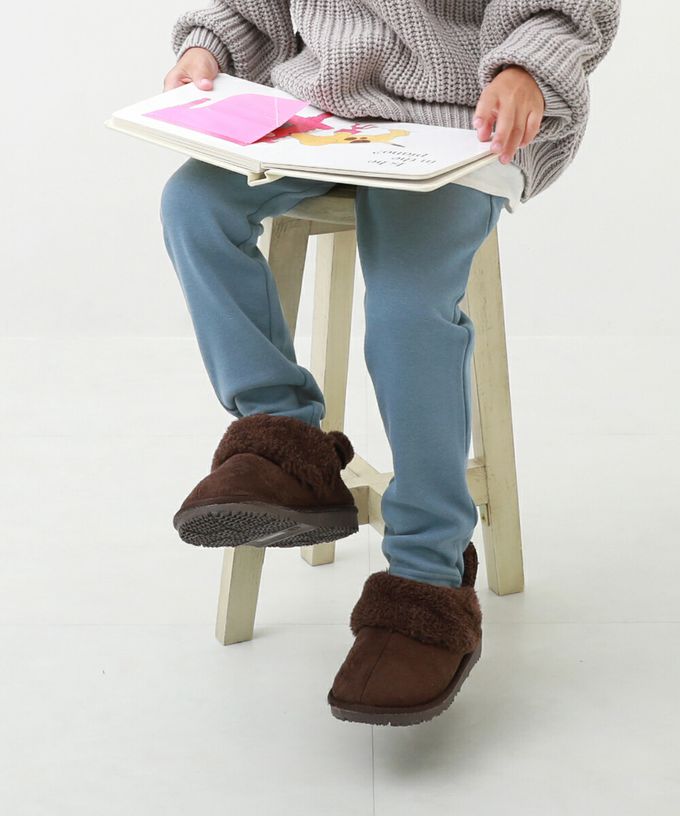 日本 devirock - RICH WARM 保暖裏毛合身長褲-深綠