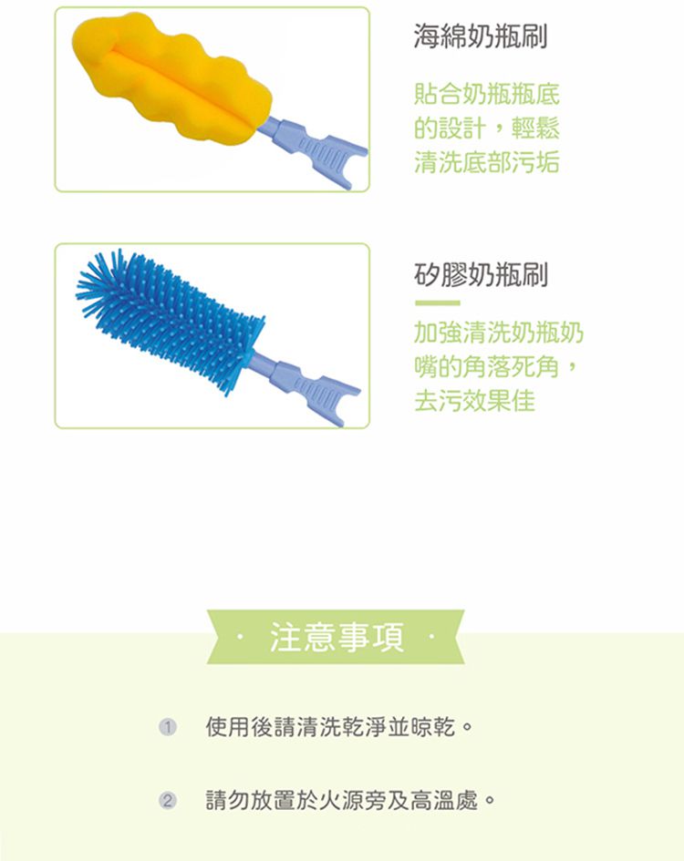 貝親 Pigeon - 海綿奶瓶刷頭