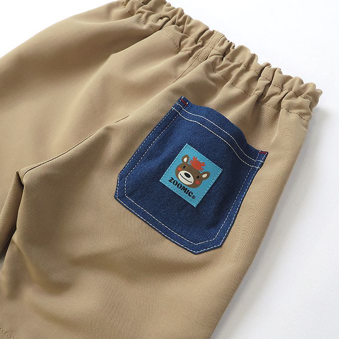 日本 ZOOLAND - 鯨魚悠遊清爽滑面材質短褲-丹寧口袋-薄荷綠