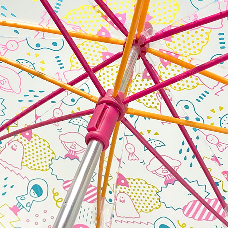 日本Caetla - Evereon 可替換式環保兒童傘-日本設計師萌萌款-粉色 (45cm)