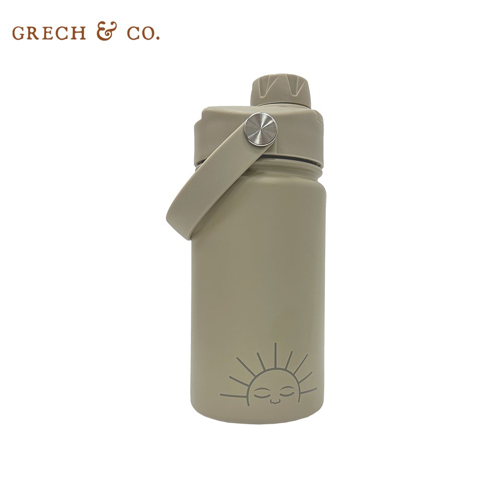 丹麥Grech&Co. - 不銹鋼直飲水壺-暖心灰 (420ml)