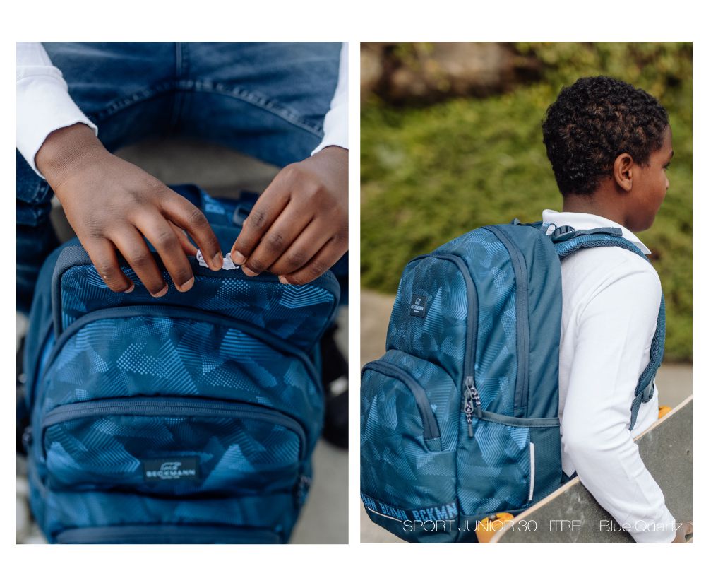 Beckmann - Sport Junior 護脊書包 30L-灰迷彩2.0