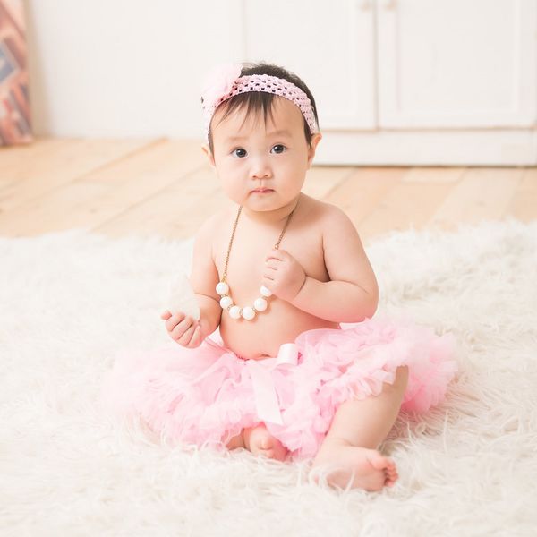 日安朵朵 - 女嬰童雪紡蓬蓬裙-睡美人