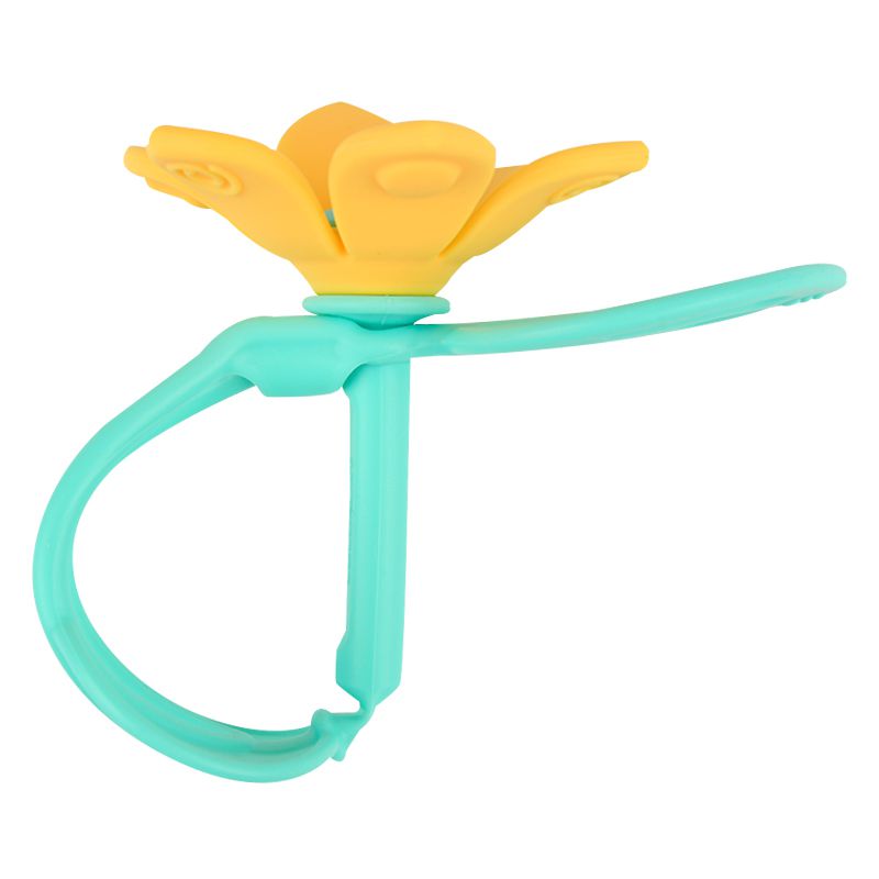 akachan honpo - 手環花朵固齒器-黃色