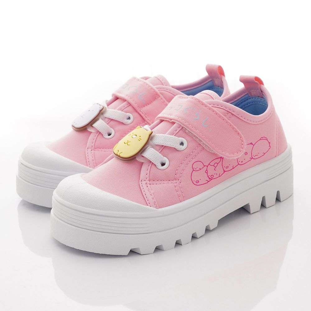 角落生物 - 卡通帆布款童鞋(中小童段)-休閒鞋-粉色