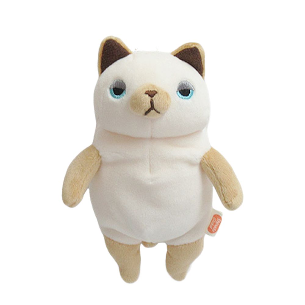 Mochi Series｜末班茫茫大叔-迷你暹羅貓吊飾