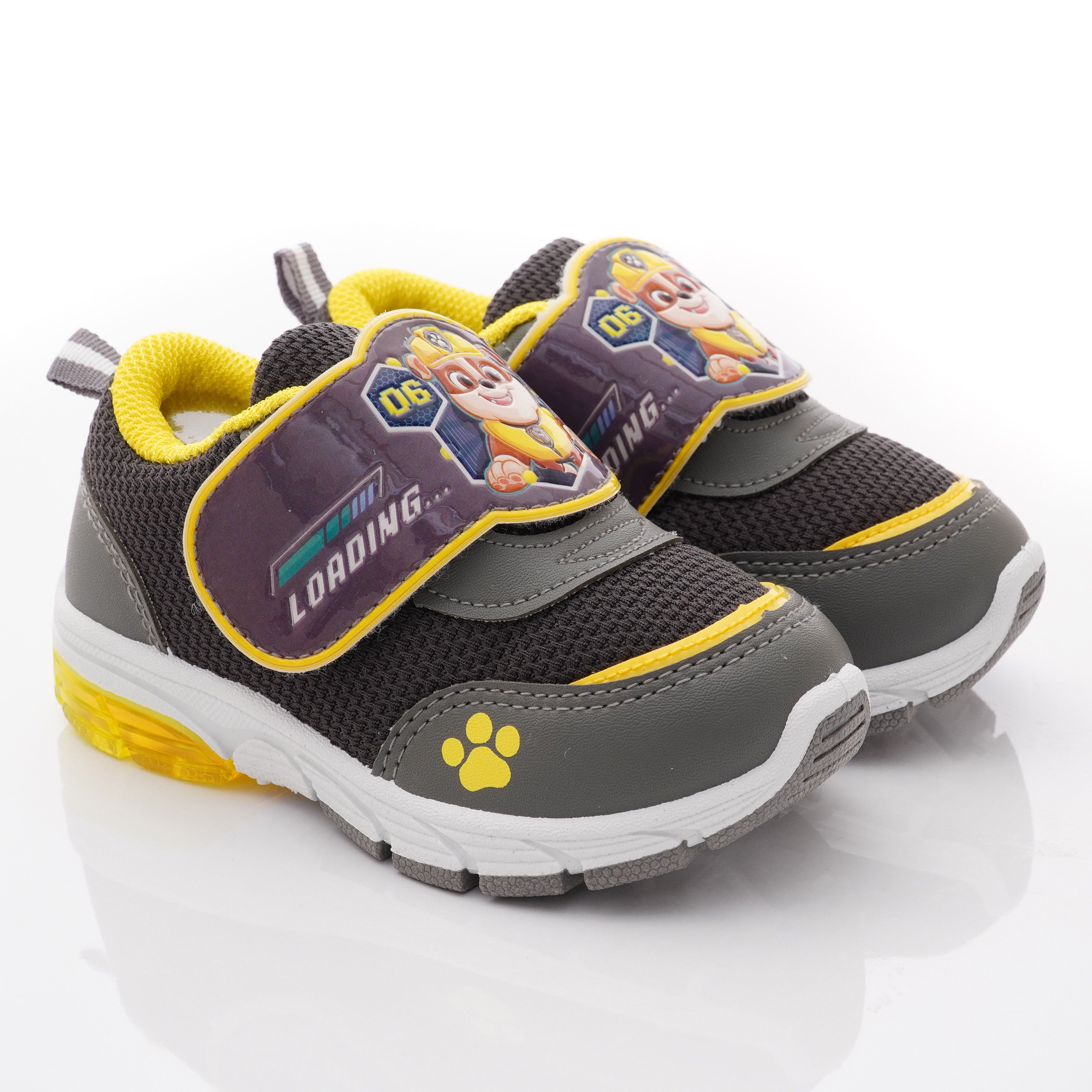 汪汪隊立大功 - 卡通童鞋-小礫電燈運動鞋款(中小童段)-灰