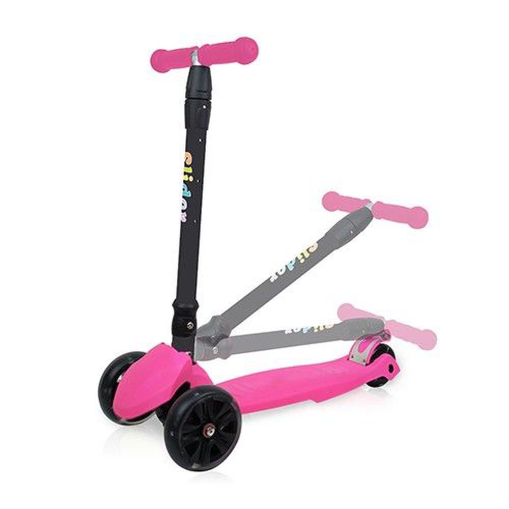 Slider 滑來滑趣 - 兒童三輪折疊滑板車XL1-螢光粉