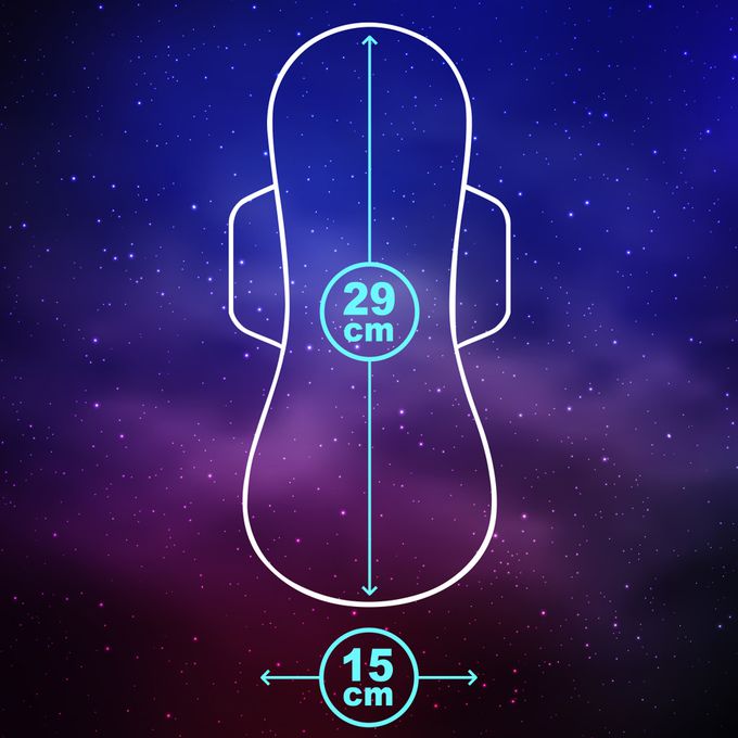 彩虹雨點 - 草本沁涼夜用衛生棉-(29cm/4片/包)