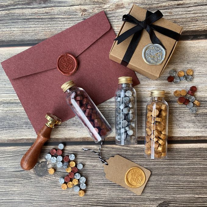 HAPPYMT - 火漆蠟粒大罐裝-經典紅