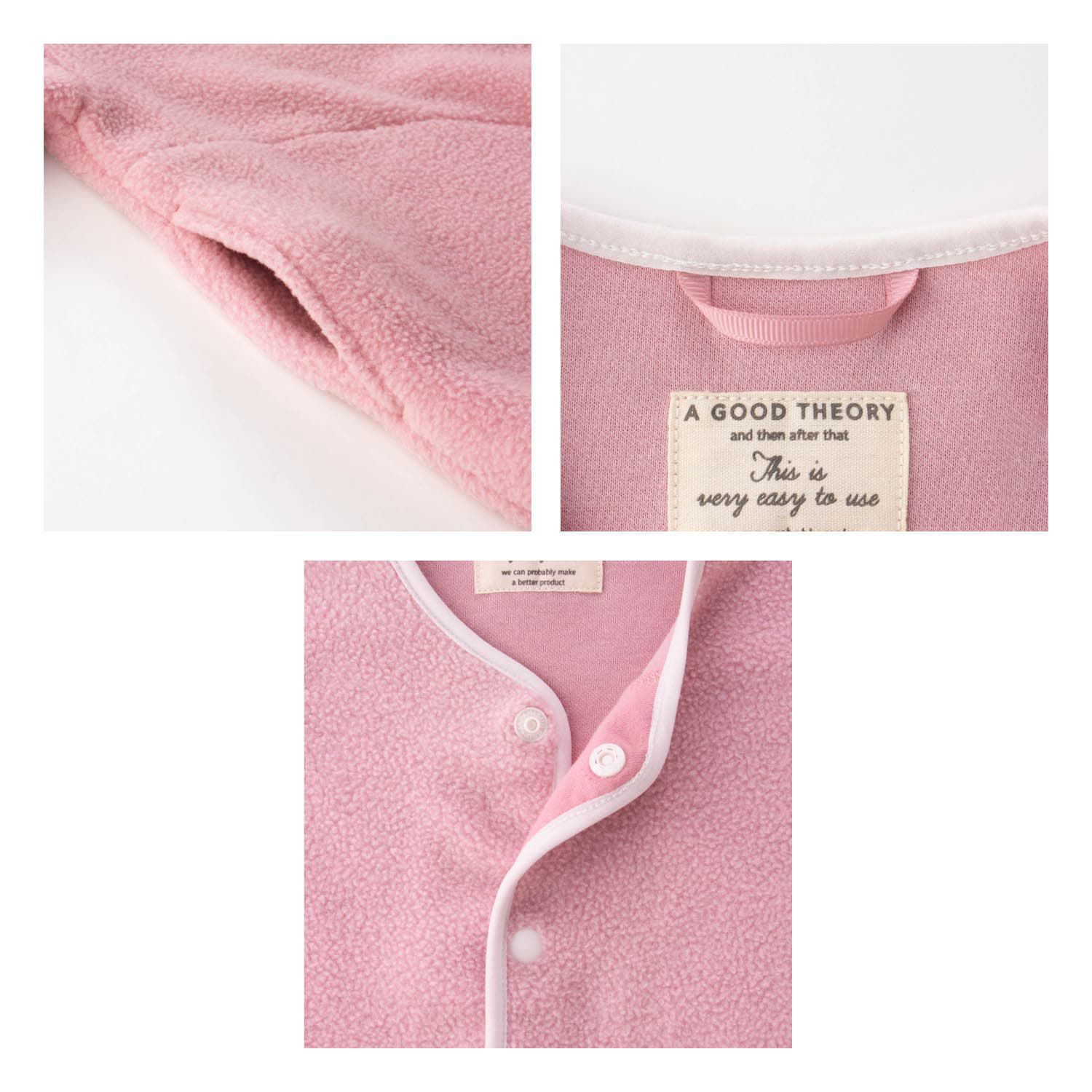 日本千趣會 - 內裡純棉泰迪熊外套-蜜桃粉