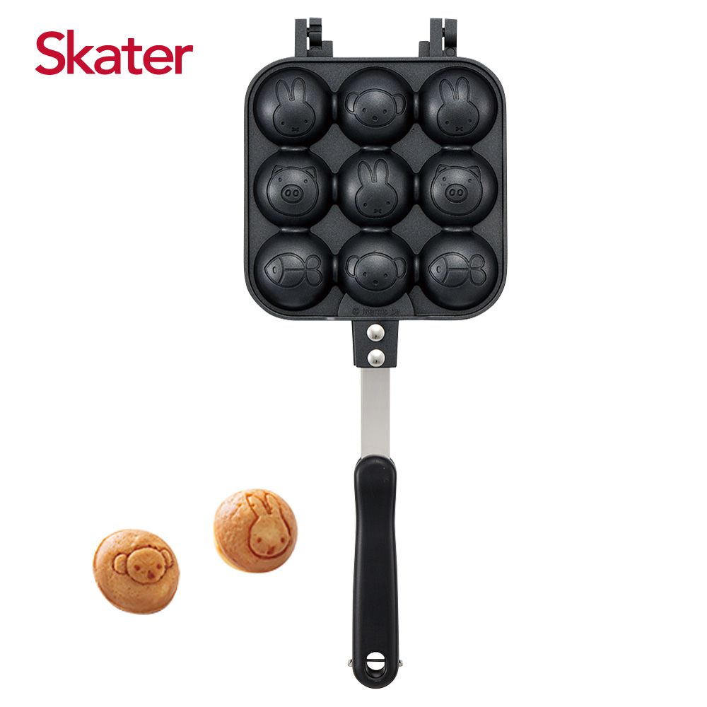 日本 SKATER - 雞蛋糕、章魚燒烤盤-米菲兔