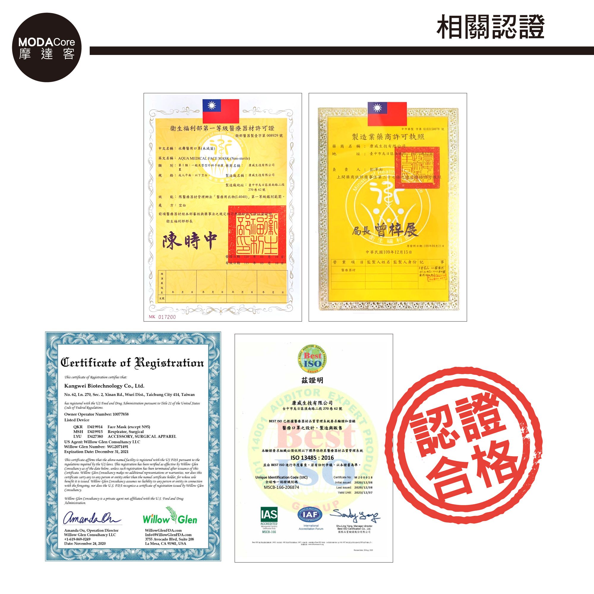 【水舞】摩達客-KF94水舞醫用口罩-溫暖橘紅組合-10入/盒*6盒-玫瑰紅、鉛丹紅、青檸綠、咖啡歐蕾、波爾多紫、藕荷粉