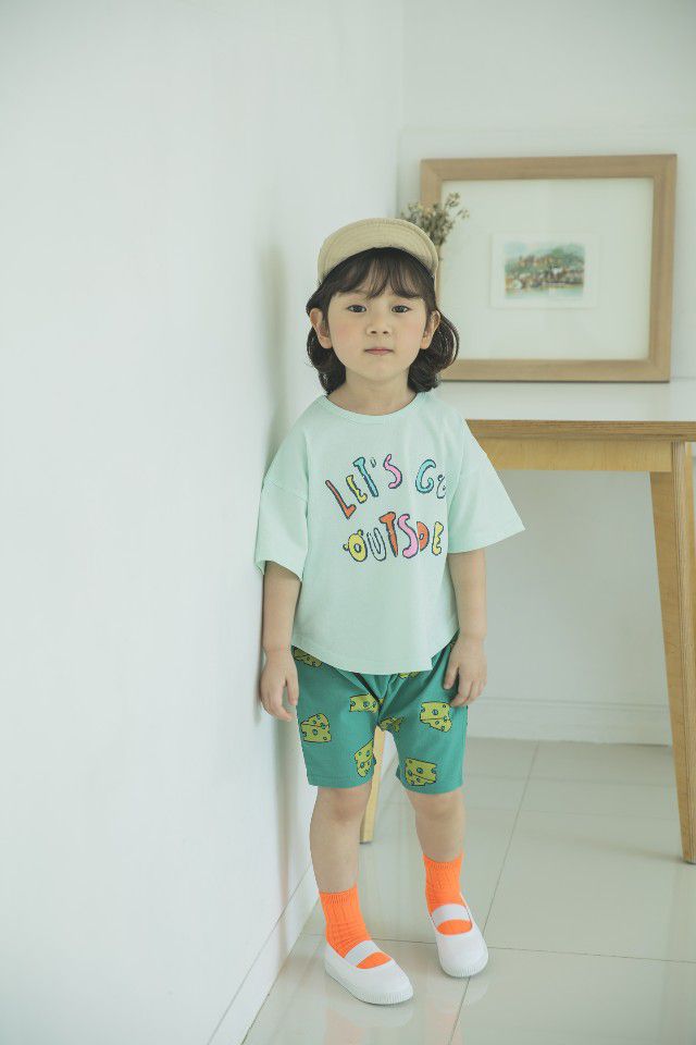 韓國 Mimico - Let's go 字母T-薄荷綠