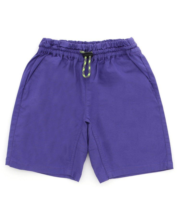 日本 BREEZE - 彩色標籤腰束口休閒短褲-軍綠