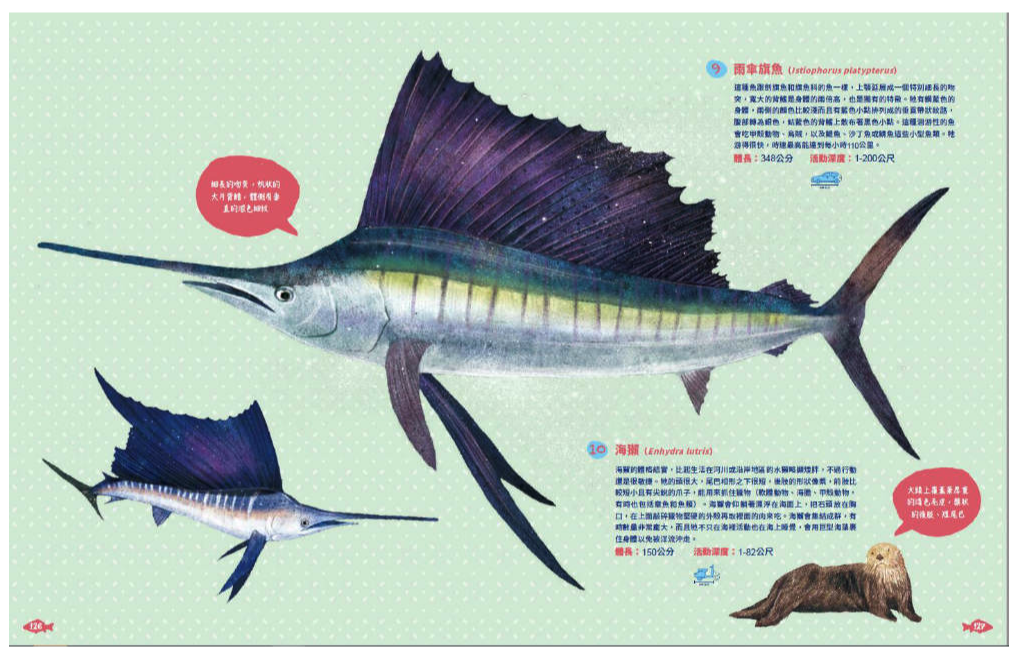 世界上有哪些魚？：魚類、海洋動物與牠們生活的大海 (精裝 / 164頁 /全彩印刷)