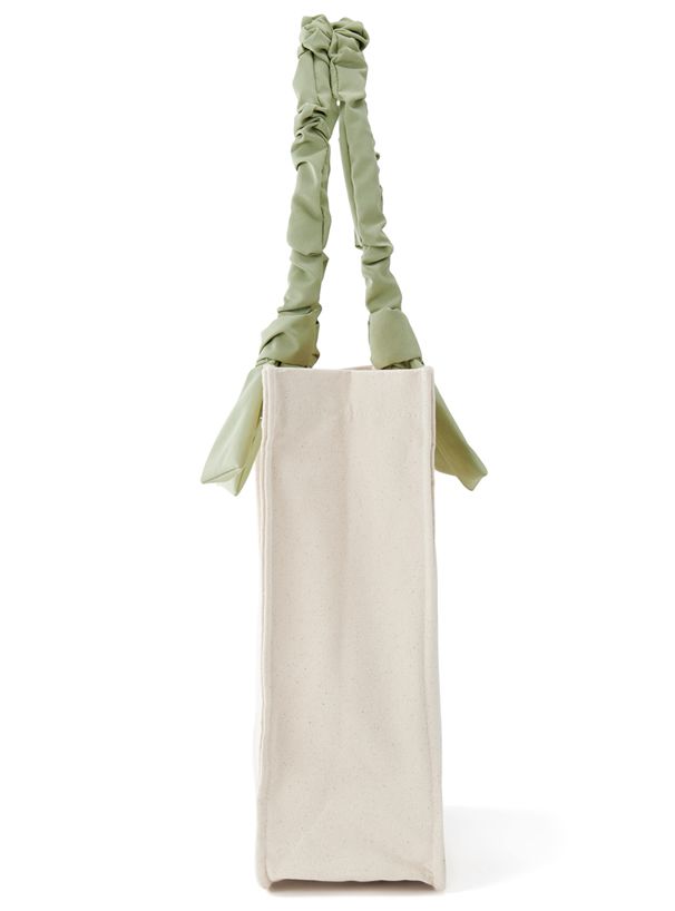 日本 GRL - 可愛天使緞帶長形托特包-綠