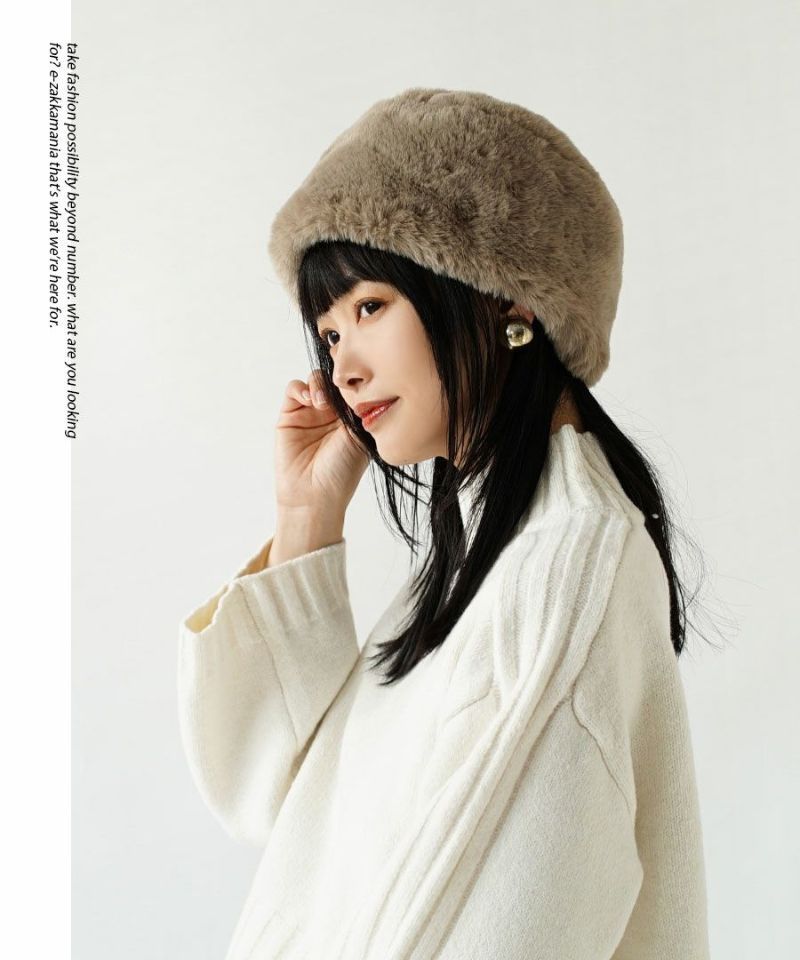 日本 zootie - 寬鬆立領羅紋針織短版毛衣-白