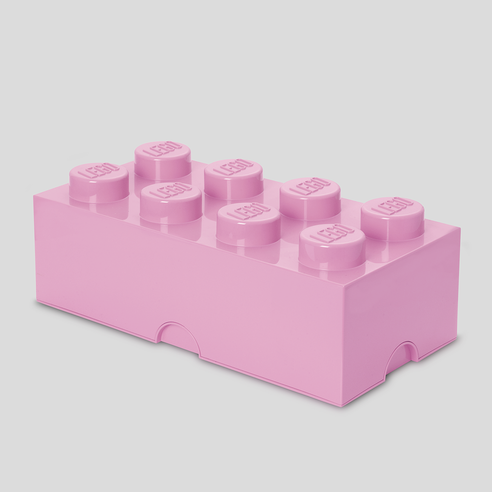Room Copenhagen - 樂高 LEGO® 8凸收納盒(多色可選) (淺粉色)