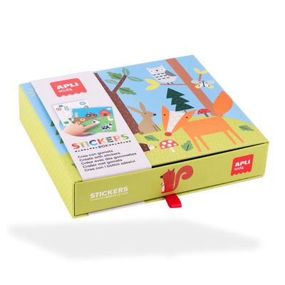 西班牙 APLI - 創意貼紙遊戲-森林裡的小動物