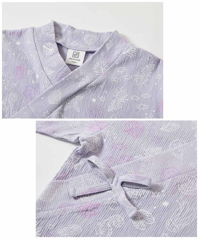 日本 devirock - 期間限定！夏日風情甚平套裝-煙火-深藍