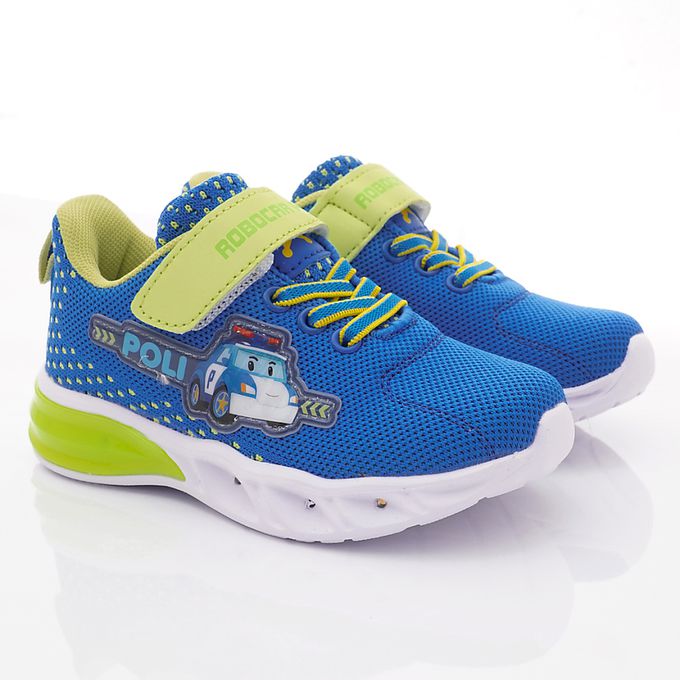 POLI-波力閃亮電燈鞋POKX21206藍(中小童段)-電燈鞋-藍