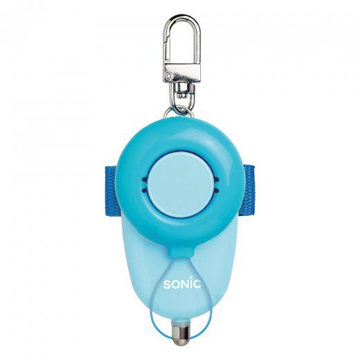 日本文具 SONIC - 安全防身警報器 93分貝 生活防水 (藍)-附測試用4號電池