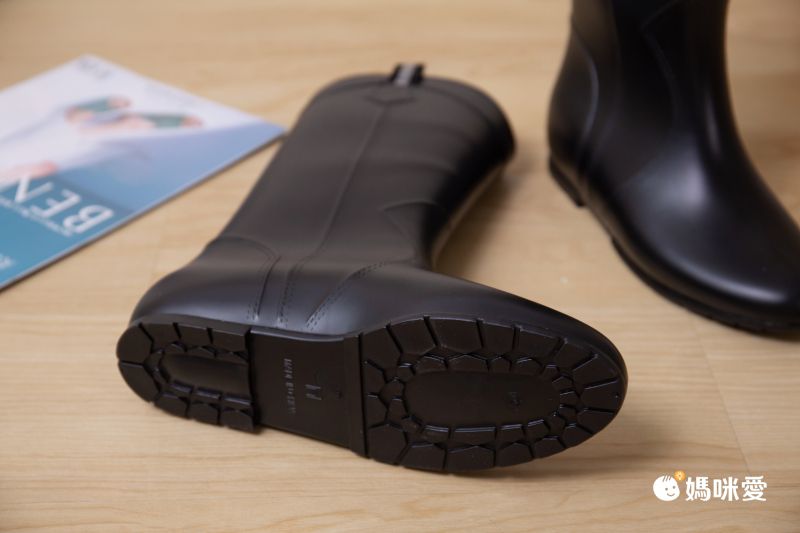 日本 Stream - 晴雨兩穿大人雨鞋-平底休閒款-白