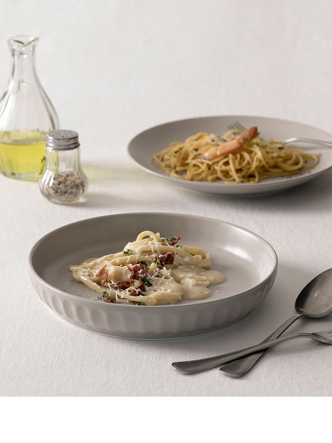 韓國 SSUEIM - Mild Matte系列溫柔時光陶瓷深盤2件組21cm (奶油黃)