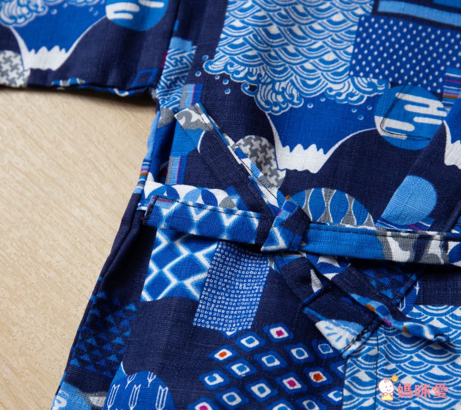 akachan honpo - 幼童兩件式甚平-手鞠-米白色